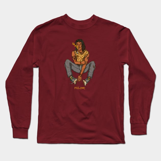 f e l i n e Long Sleeve T-Shirt by barth desenha